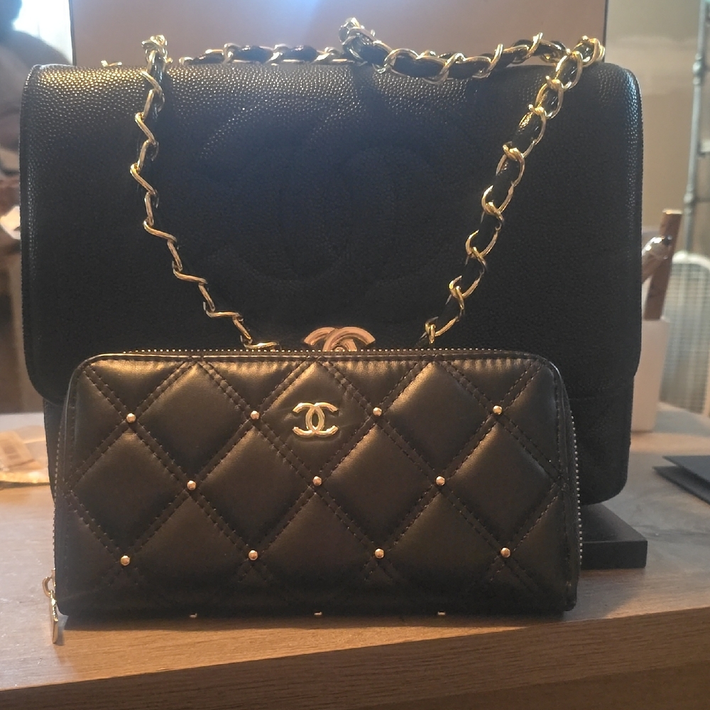 Chanel Black Quilted Leather Bag